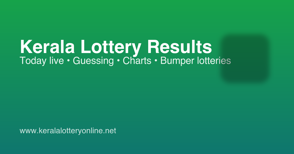 Kerala Lottery Guessing 4 Digit Number Today | Daily Predictions ...